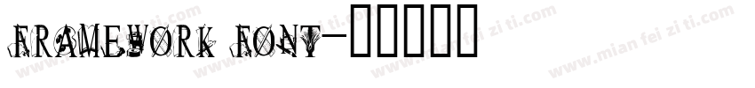 framework font字体转换